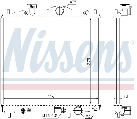 Nissens Radiateur 67100