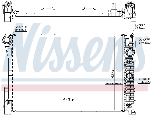 Nissens Radiateur 67101