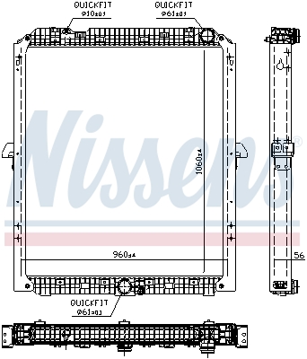 Radiateur Nissens 67176
