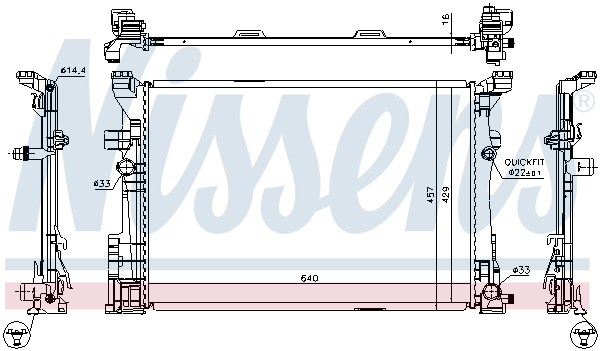 Nissens Radiateur 67186