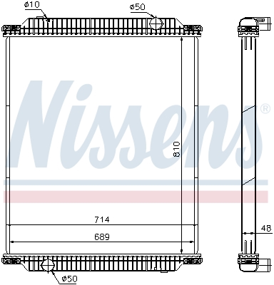 Radiateur Nissens 672570