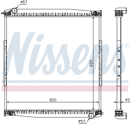 Radiateur Nissens 67282
