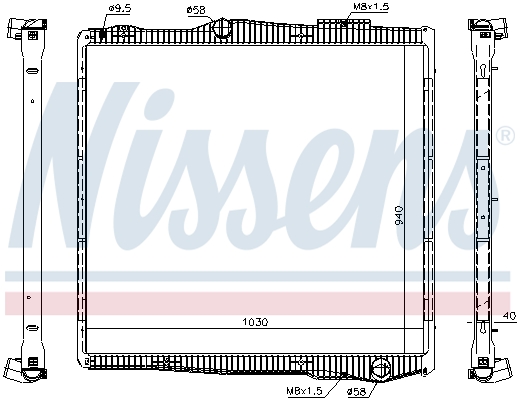 Radiateur Nissens 67290