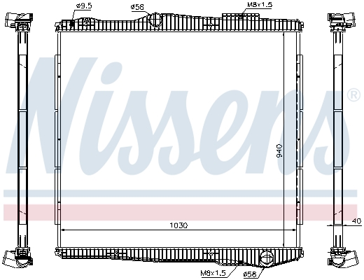 Radiateur Nissens 672900