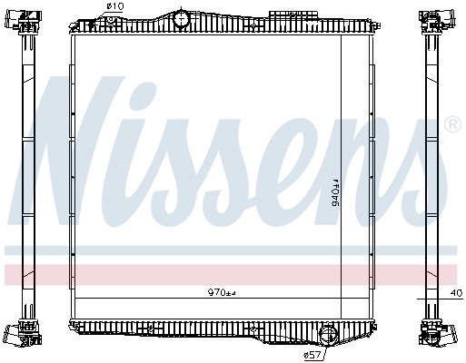 Radiateur Nissens 672910