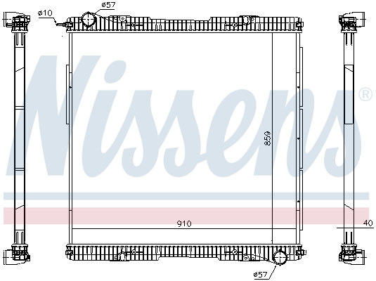 Radiateur Nissens 672920