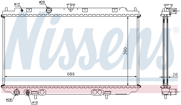 Nissens Radiateur 67348A