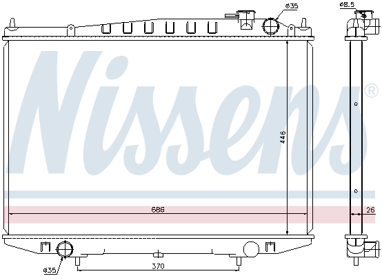 Nissens Radiateur 67356