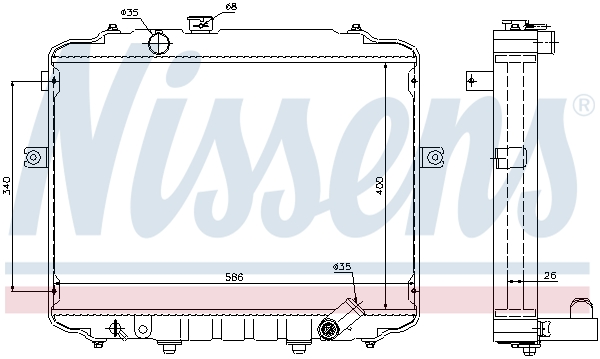 Nissens Radiateur 67498