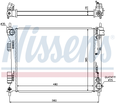 Nissens Radiateur 675002