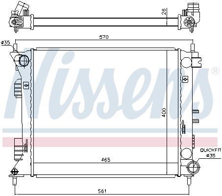 Nissens Radiateur 675007