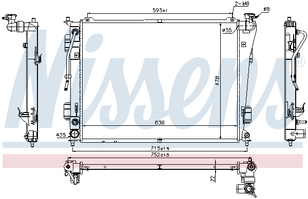 Nissens Radiateur 675012