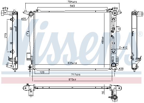 Nissens Radiateur 675045
