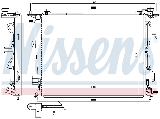 Radiateur Nissens 675047