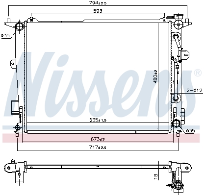 Nissens Radiateur 675074