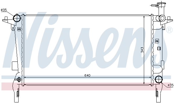 Radiateur Nissens 67554