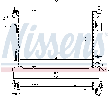 Nissens Radiateur 67604