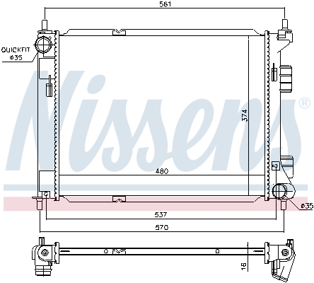 Nissens Radiateur 67605