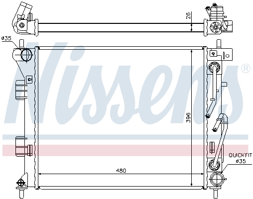 Nissens Radiateur 67608