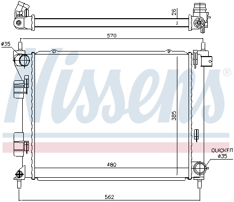 Nissens Radiateur 67616