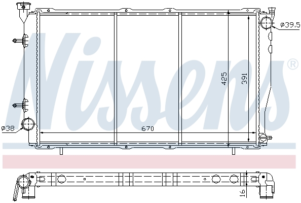 Nissens Radiateur 67702