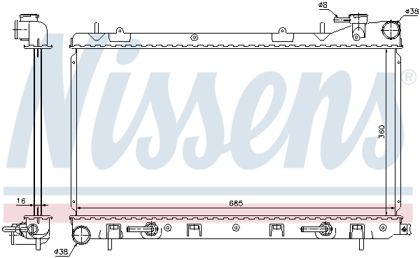 Nissens Radiateur 67715