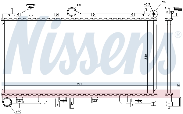 Nissens Radiateur 67717