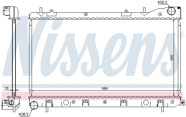 Nissens Radiateur 67726