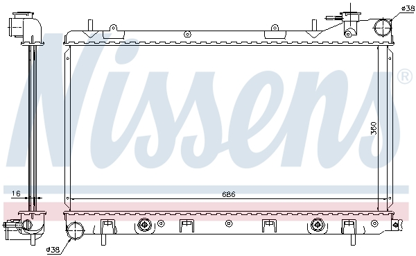 Nissens Radiateur 67728