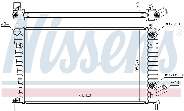 Nissens Radiateur 68001A