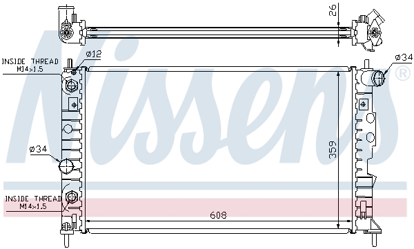 Nissens Radiateur 68003A