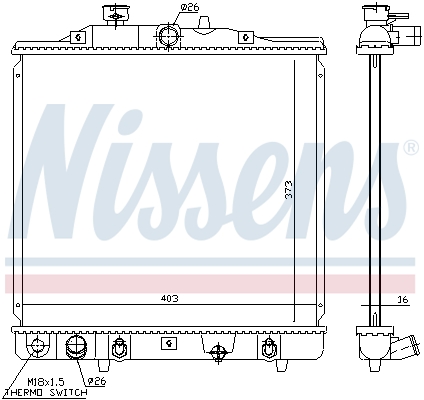 Nissens Radiateur 68094