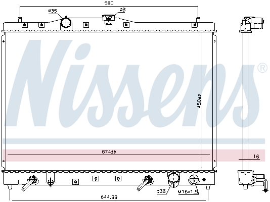 Nissens Radiateur 68116