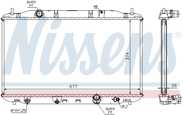 Nissens Radiateur 68135A
