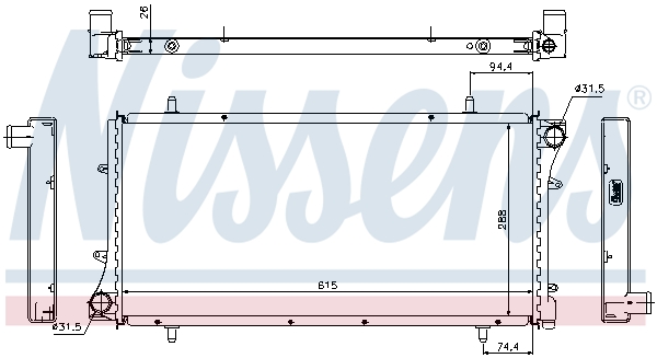 Nissens Radiateur 68220