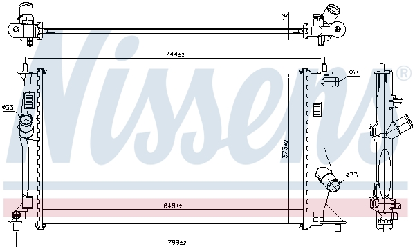 Nissens Radiateur 68503