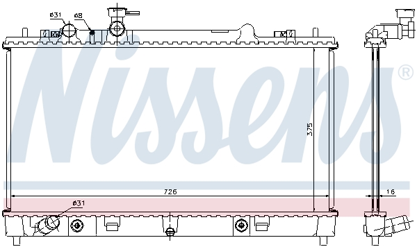 Nissens Radiateur 68508