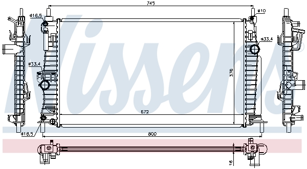 Nissens Radiateur 68522