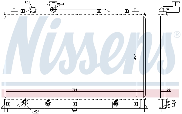 Nissens Radiateur 68524