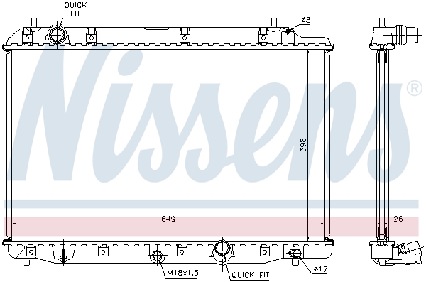 Nissens Radiateur 68602A