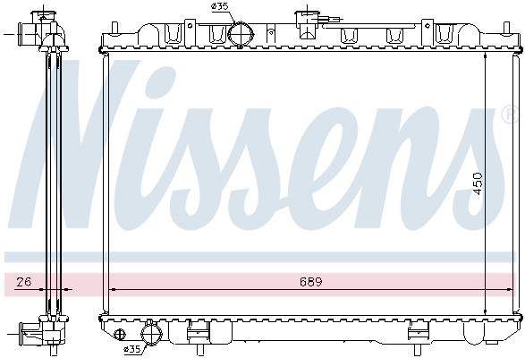 Nissens Radiateur 68705A