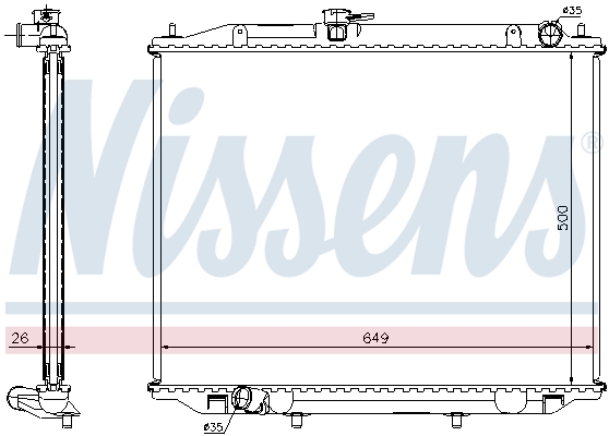 Nissens Radiateur 68706A