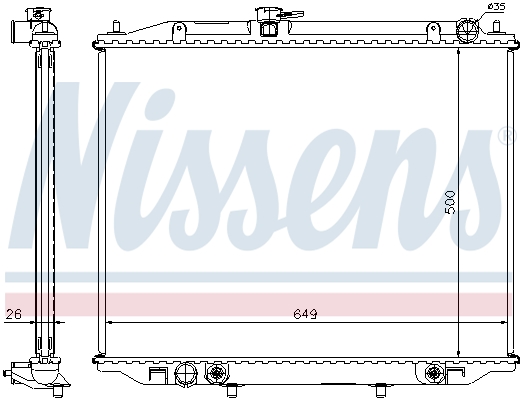 Nissens Radiateur 68709A