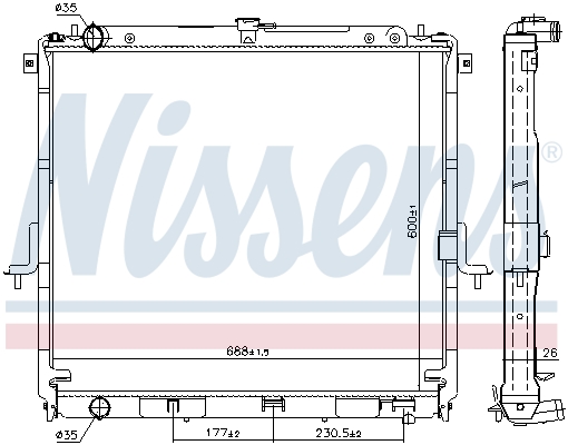 Nissens Radiateur 68726