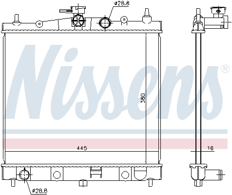 Nissens Radiateur 68728