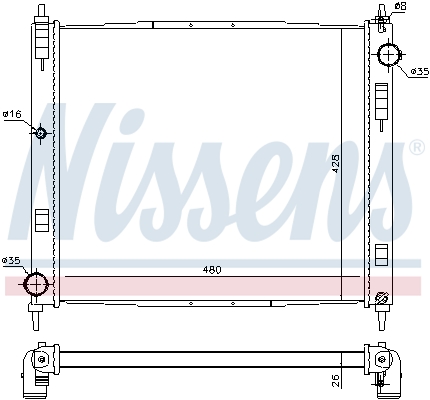 Nissens Radiateur 68746