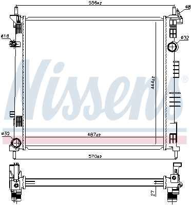 Nissens Radiateur 68774