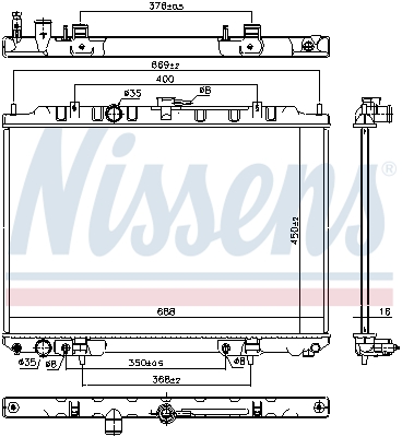 Radiateur Nissens 68799