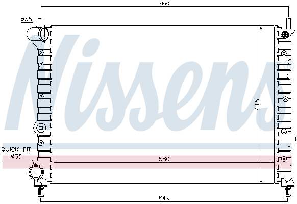 Nissens Radiateur 68802