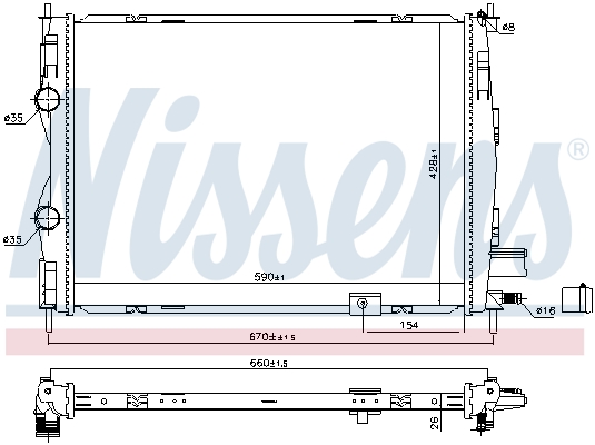 Nissens Radiateur 68811